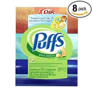 Puffs Plus Lotion Facial Tissues, 132 Count Box, 3 per pack, (Pack 