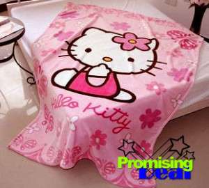 Hello Kitty Plush Bedding Throw Blanket Quilt Sheet  
