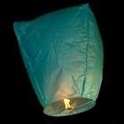 Blue chinese wish flying Kongming fire lantern festiva