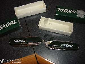 SKOAL SWISS ARMY KNIVES BRAND NEW BUT HAVE CRACKS  