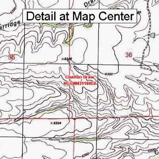  USGS Topographic Quadrangle Map   Clanton Draw, New Mexico 