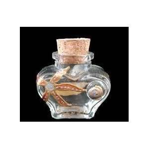   Small Heart Shaped Bottle with Cork top   2 oz.   2 tall: Electronics