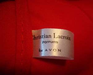 CHRISTIAN LACROIX Rouge Perfume MakeUp Cosmetic Bag Red MAKE UP  