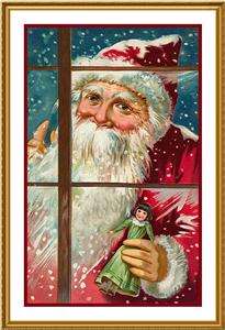 Victorian Father Christmas Santa Claus #28 Counted Cross Stitch Chart 
