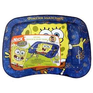  SpongeBob Eat and Play Tray   Blue: Toys & Games