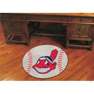  Cleveland Indians Round Baseball Mat (29) Sports 