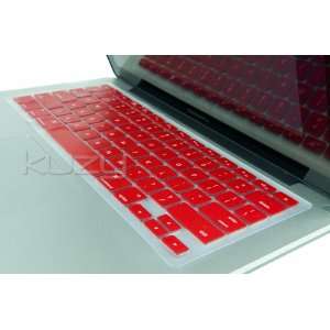 : Kuzy®   RED Keyboard Silicone Cover Skin for Macbook / Macbook Pro 