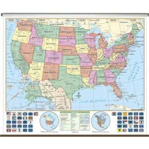  Universal Map 762544406 US Essential Classroom Wall Map On 