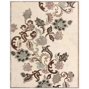    Cream/Silver Color Power Loomed Turkish Rug