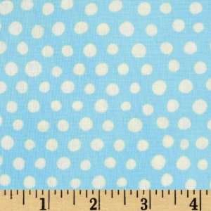  44 Wide Mingle Polka Dots Aqua Fabric By The Yard Arts 