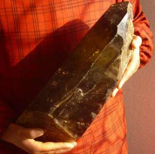 This item is natural smoke rainbow citrine quartz crystal point 