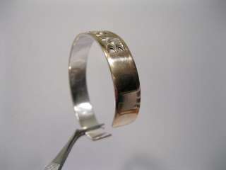 RARE Darren Silas Hopi Silver & 14K Gold Overlay Bracelet  