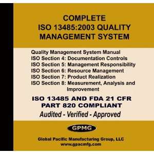  Complete ISO 134852003 Quality Management System 