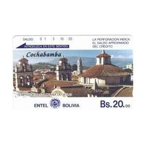 Collectible Phone Card Bs.20 Cochabamba   Templo De La Compania De 