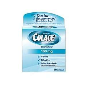  Colace Stool Softener Capsules 100mg 10 Health & Personal 