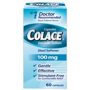  Colace Stool Softener, Capsules, 60 ct. Health & Personal 