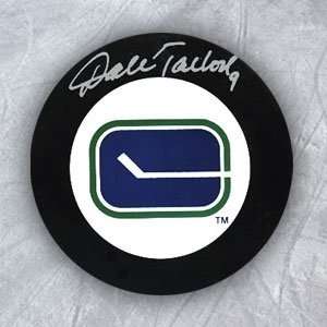  DALE TALLON Vancouver Canucks SIGNED Hockey Puck Sports 