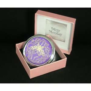  Dizzy Monkey Purple Shimmer with Gold Butterfly Dual 