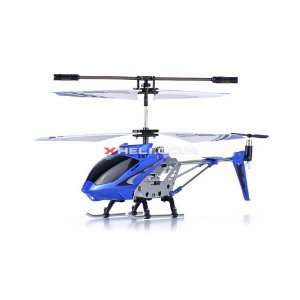   S107 Mini Indoor Co Axial Metal Body RC Helicopter w/ Gyro (Blue