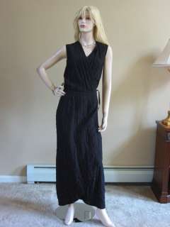   Reversible Rayon/Linen INGRIDS INSIGHT Upscale Wrap Dress L/XL  
