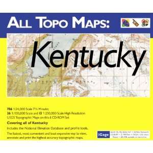    iGage All Topo Maps Kentucky Map CD ROM (Windows) GPS & Navigation