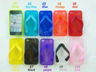 New Shoe Slipper Style TPU Case Cover for iPhone 4G 4th  