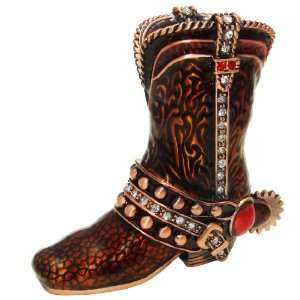  Objet DArt Release #164 Spurs Vintage Cowboy Boot with Spur 
