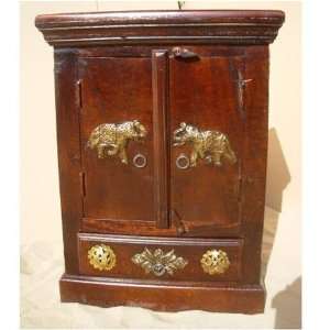   Rosewood Brass Carving Side End Table Furniture Nightstand Furniture