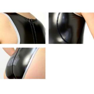 Shiny Rubber Like Metallic Swimsuit  Size:L  NEW swimwear REALISE N 