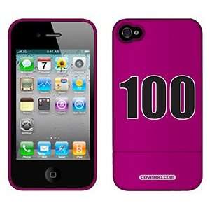  Number 100 on Verizon iPhone 4 Case by Coveroo  