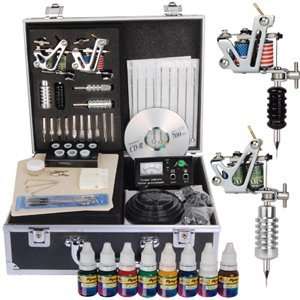 Hot Sale 2 Guns Series Tattoo Kit Tattooing Machine Kit Set Equipment 