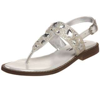 NINA Girls & Youth COLLEEN Silver Jewel Sandals NIB $45  