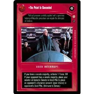    Star Wars CCG Coruscant Common The Point Is Conceded Toys & Games