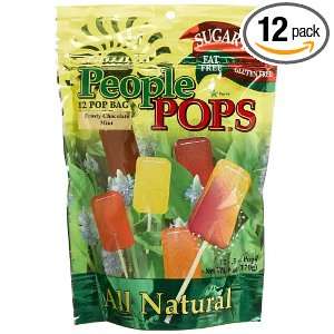 People Pops Frosty Mint Chocolate Pops, 12 Pop Bags (Pack of 12 