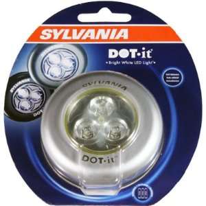  Battery Operated Stick On Puck Light w/ 3 Bright White 