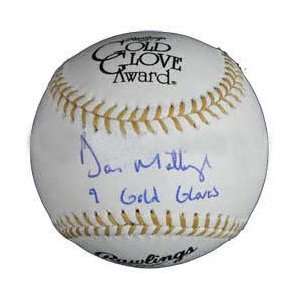    Don Mattingly Autographed Gold Glove Baseball: Sports & Outdoors