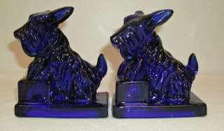   for a pair of cobalt blue scotty dog bookends these were commissioned