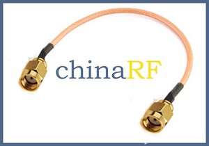 RP SMA plug to RP SMA male pigtail cable RG316 15cm  