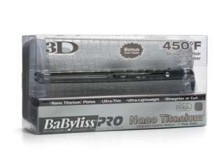 Babyliss Pro Nano Titanium 1 Straightening Iron BABNT3072 Ultra Thin 