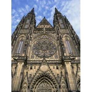  Facade of St. Vitus Cathedral, Prague, Czech Republic 