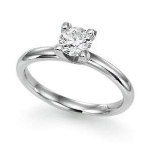   Solitaire Round Diamond Engagement Ring (1 ctw, H I, I1) Size 5 1/2