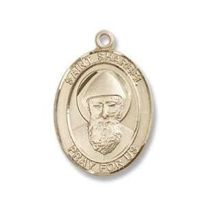  14kt Gold St. Sharbel Medal Jewelry