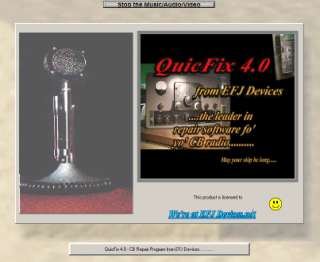 QuicFix 4.0 CB RADIO REPAIR PROGRAM ON CD  