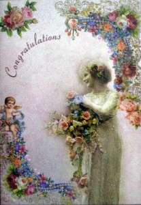 Michal Negrin Vintage Congratulations Greeting Card  