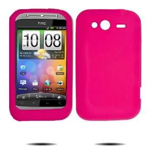 Hot Pink Silicone Skin Case / Rubber Soft Jelly Sleeve Protector Cover 