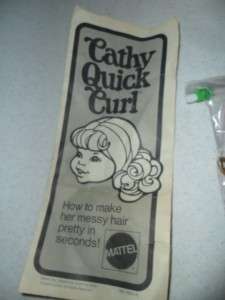 1973 Mattel Cathy Quick Curl Standing Doll 15 Blonde Poseable Teeth 