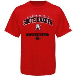  Russell South Dakota Coyotes Red Football T shirt Sports 