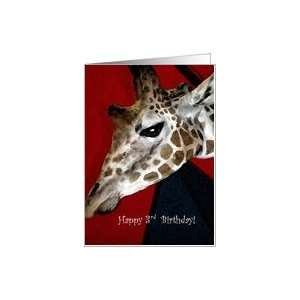  Happy 3rd Birthday, Big Time Giraffe Card Toys & Games
