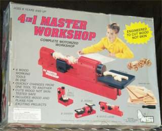 NSI 4 in 1 Master Workshop Lathe, Jigsaw, Drill Press, Sander  