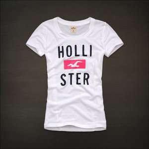 NWT Hollister by AbercrombieWomen T Shirt   Strands Point, White, XS 